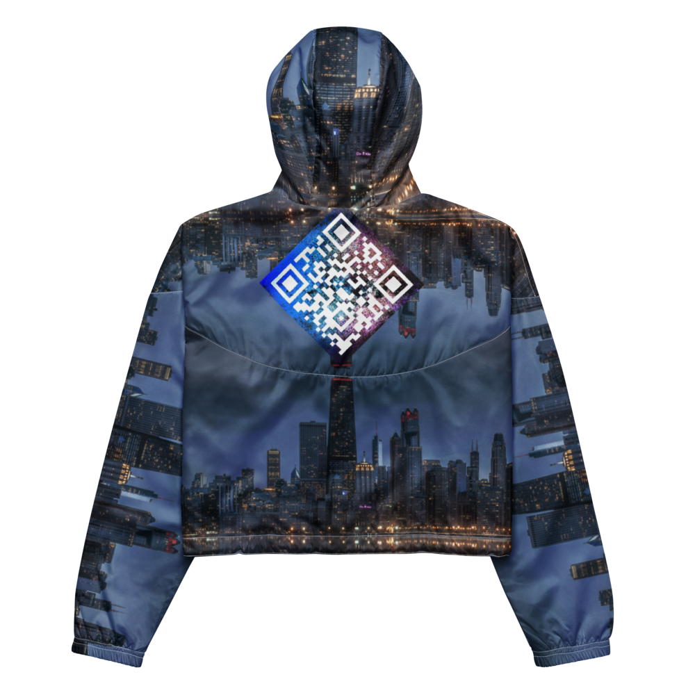 Women’s Chicago Custom City Line Digital Cropped Track Jacket