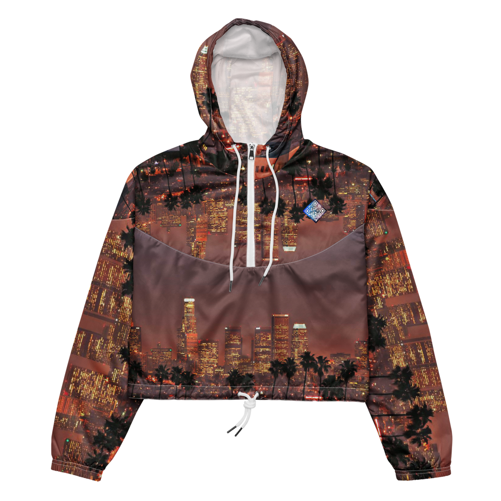 Los Angeles Custom City Line Digital Cropped Track Jacket