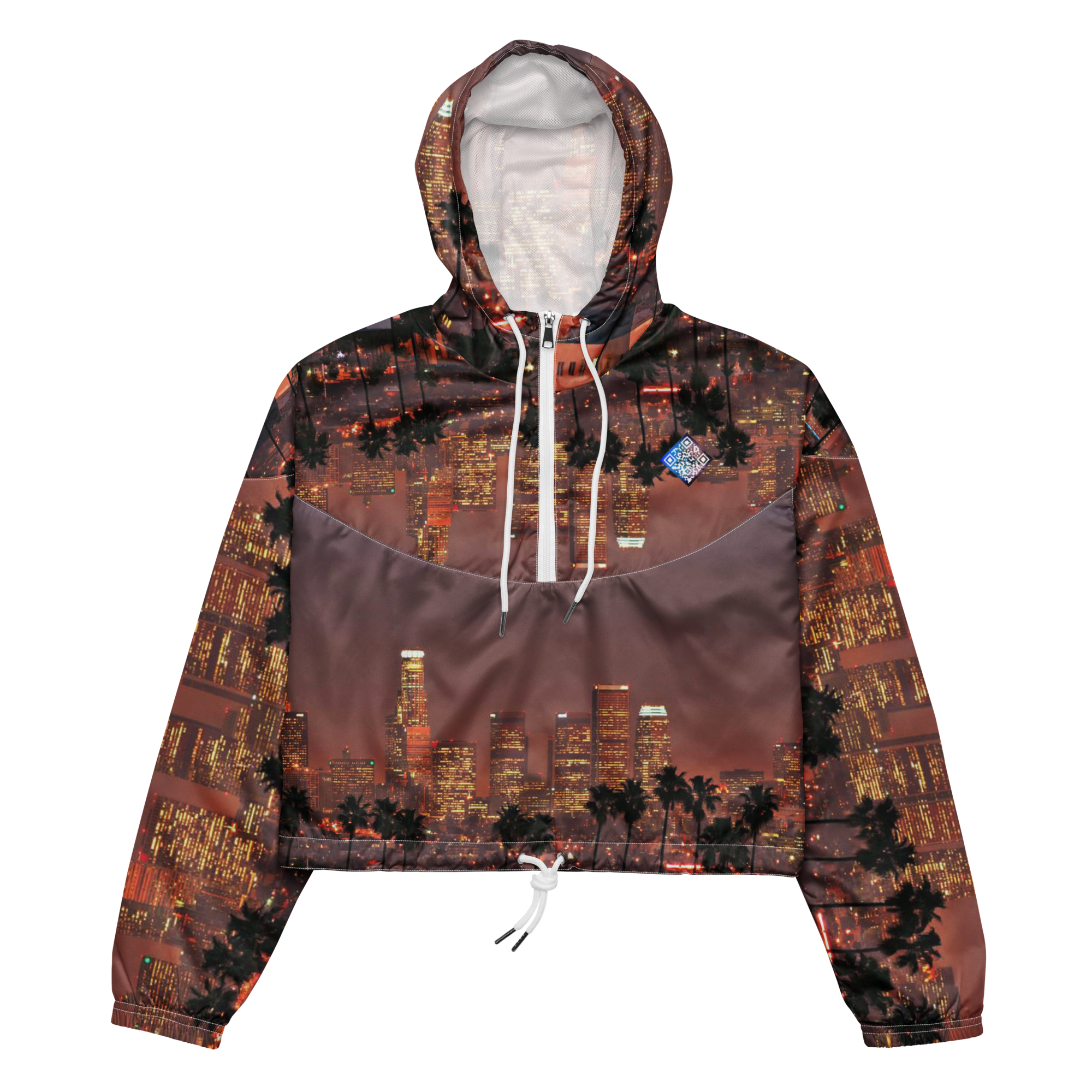 Los Angeles Custom City Line Digital Cropped Track Jacket