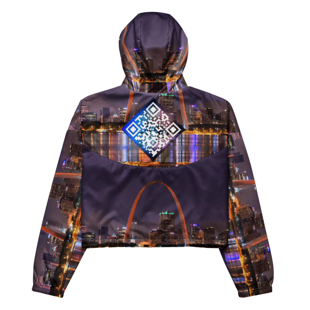Women’s Custom City Line Digital Cropped Track Jacket
