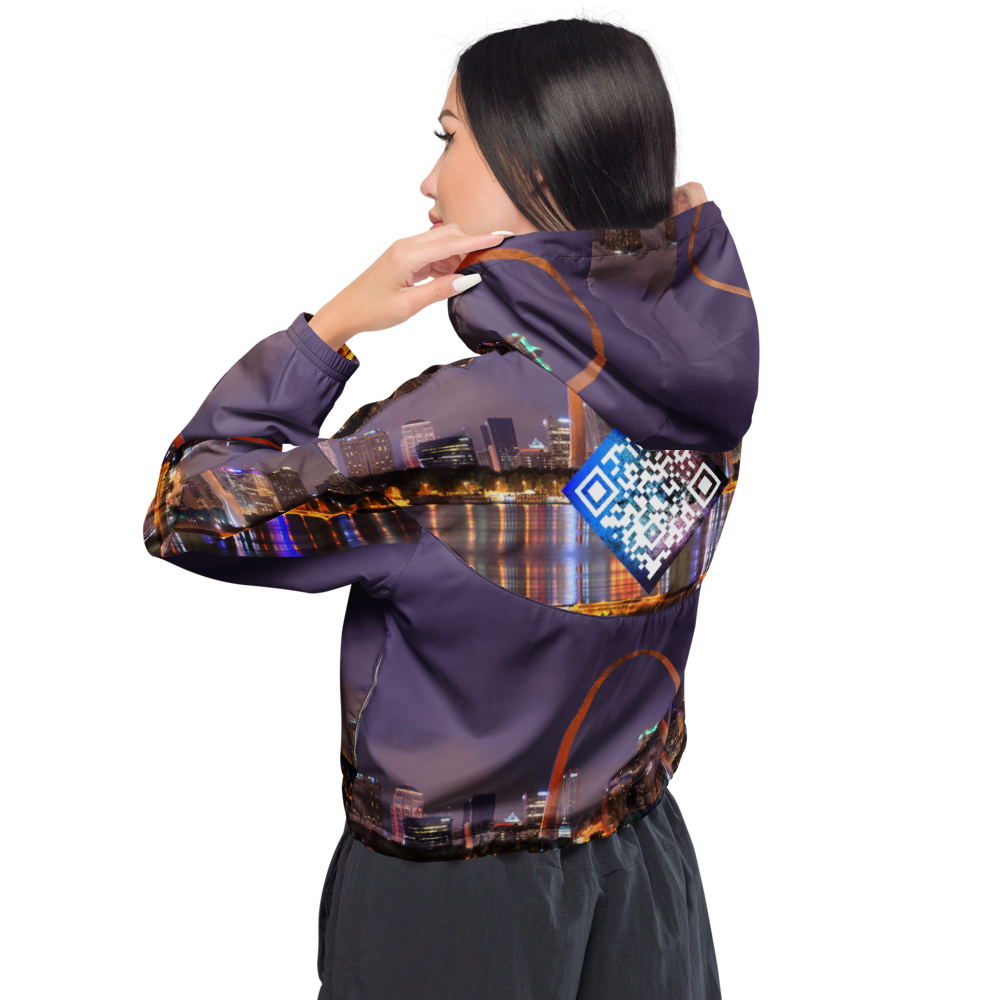 Women’s Custom City Line Digital Cropped Track Jacket