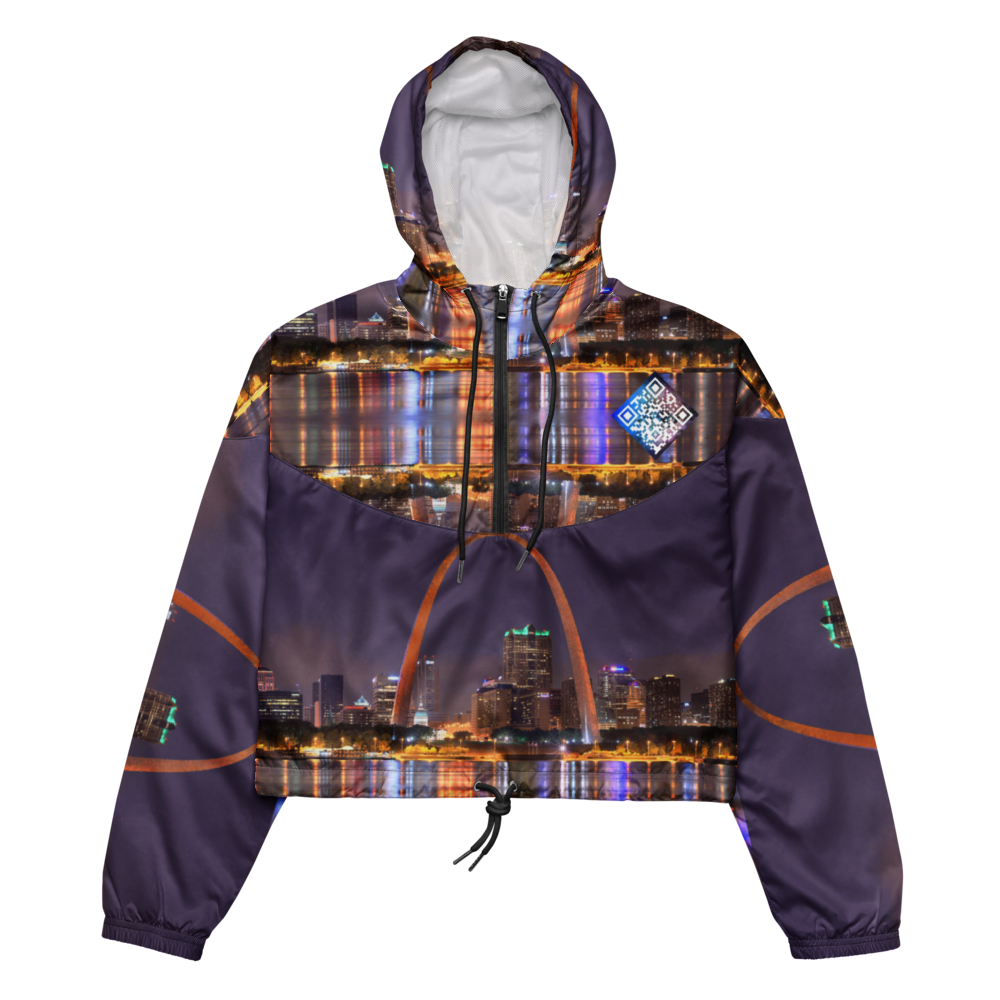 Women’s Custom City Line Digital Cropped Track Jacket