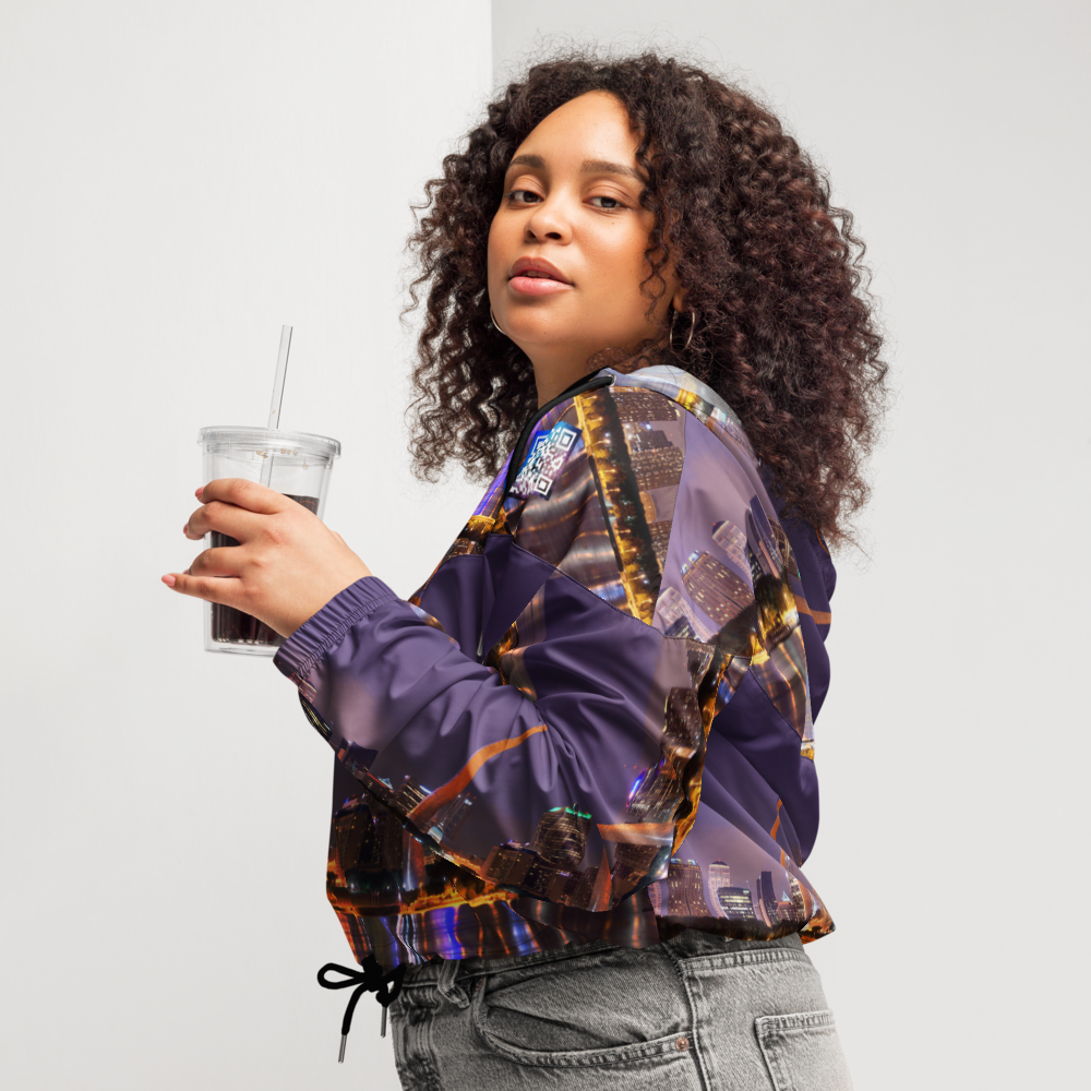 Women’s Custom City Line Digital Cropped Track Jacket