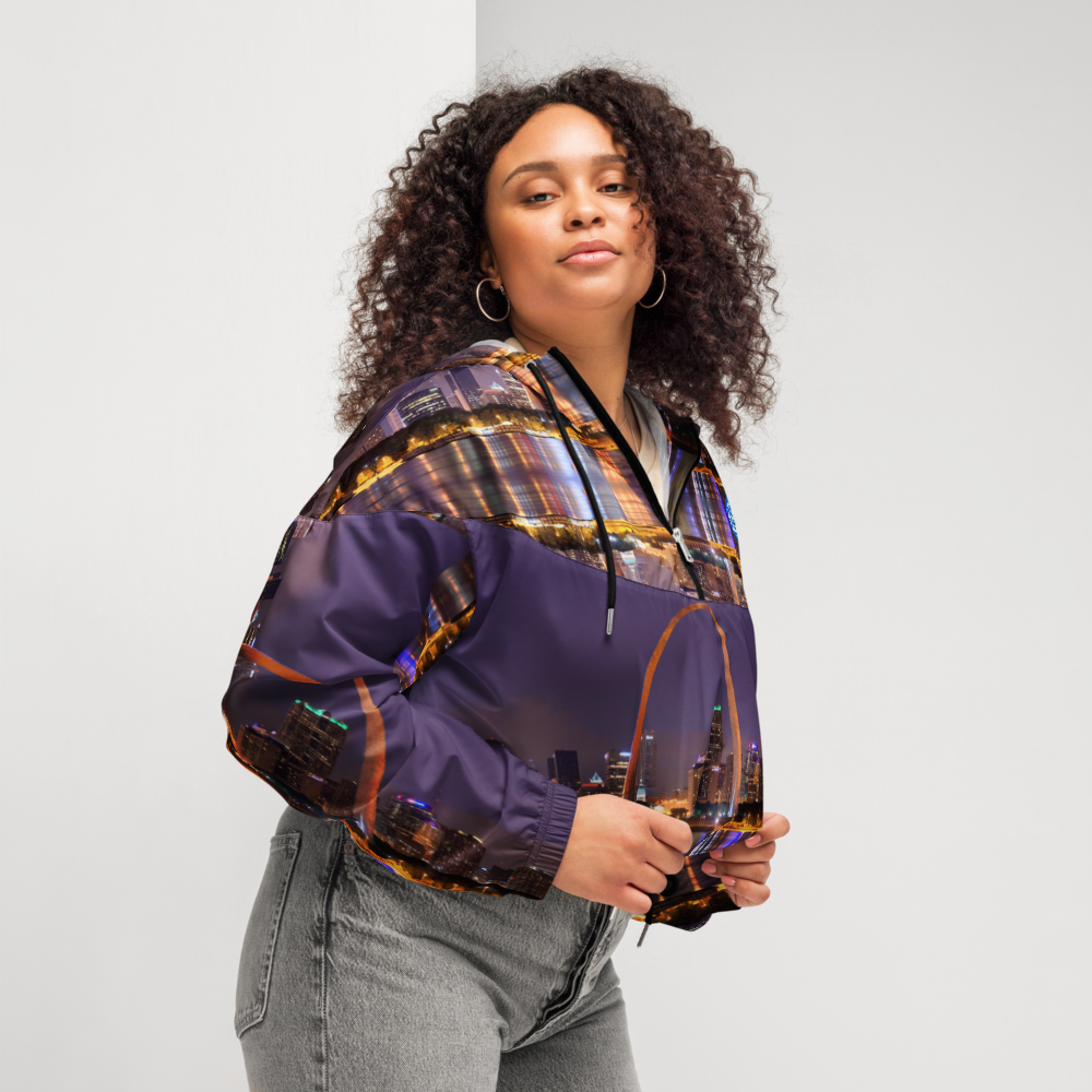 Women’s Custom City Line Digital Cropped Track Jacket