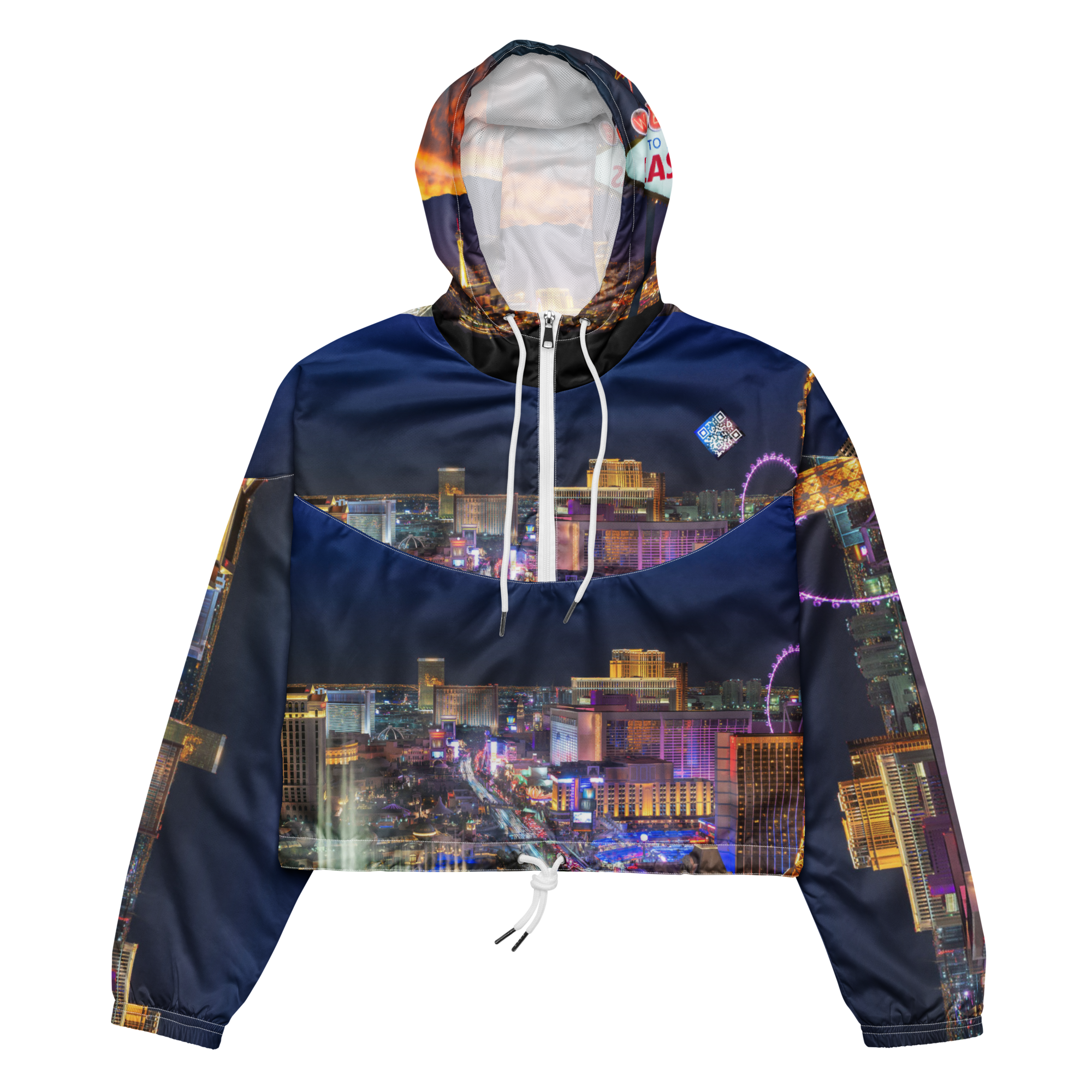 Las Vegas Custom City Line Digital Cropped Track Jacket