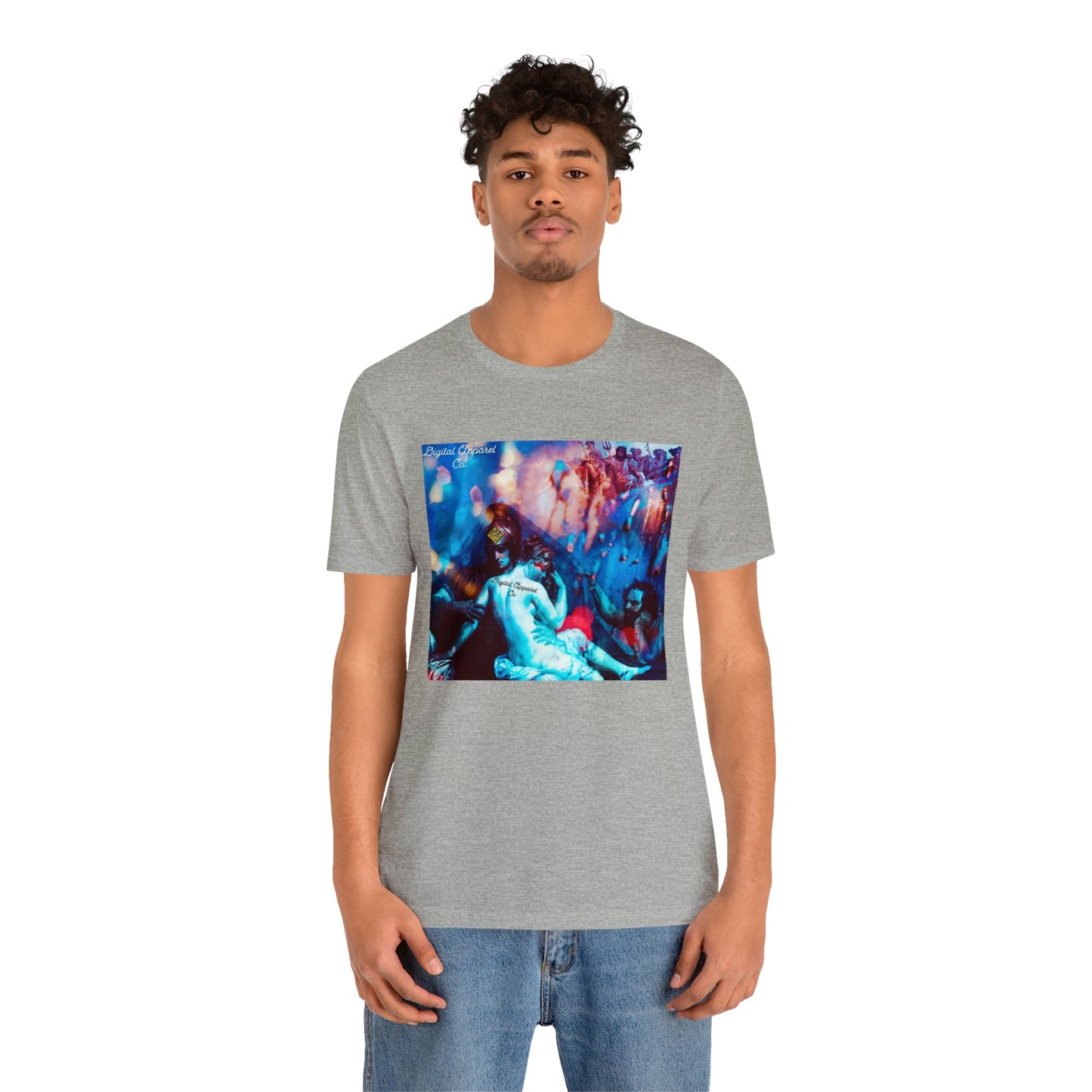 Adonis&Aphrodite Burning Hearts of Desire Unisex Jersey Short Sleeve Tee